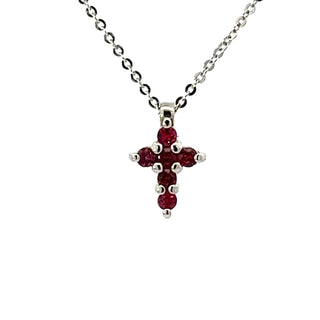 14KW Small AA Ruby Cross 16"