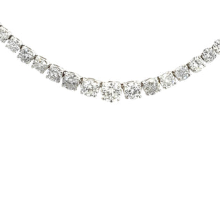18KW Riviera Necklace 16" Leng