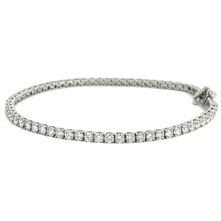 4.0 cttw Diamond Line Bracelet In Platinum