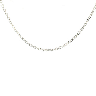 Sterling Silver 1.2mm Diamond Cut Cable Chain 18"